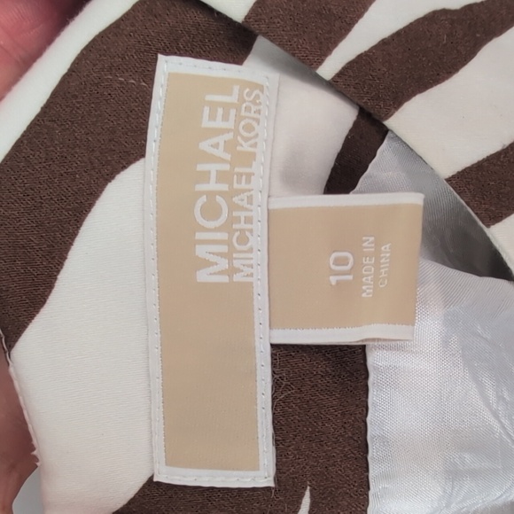 Zebra Print Sleeveless Dress MICHAEL KORS - Picture 5 of 10